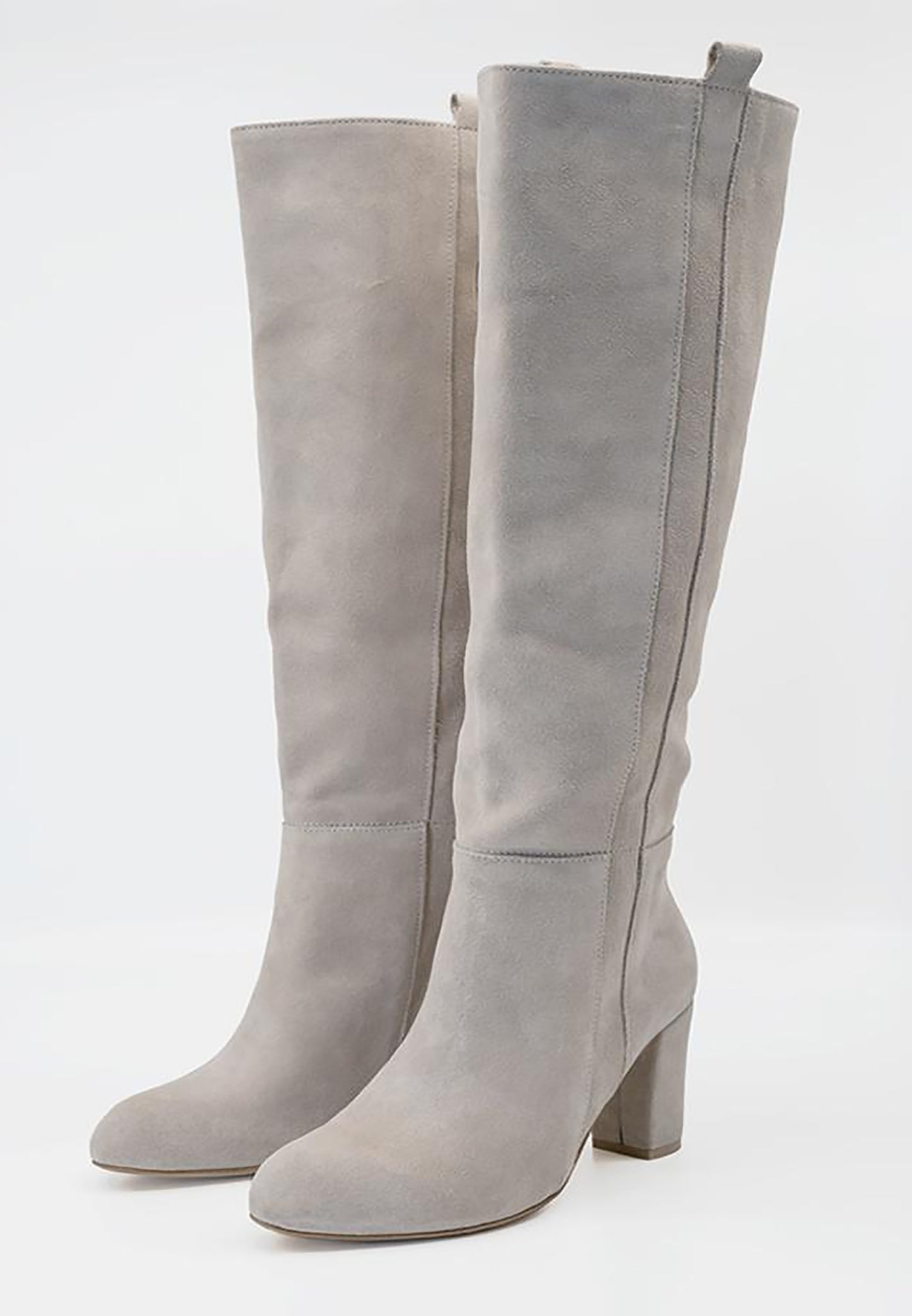 CLASSIC GRAY OVER-KNEE BOOTS