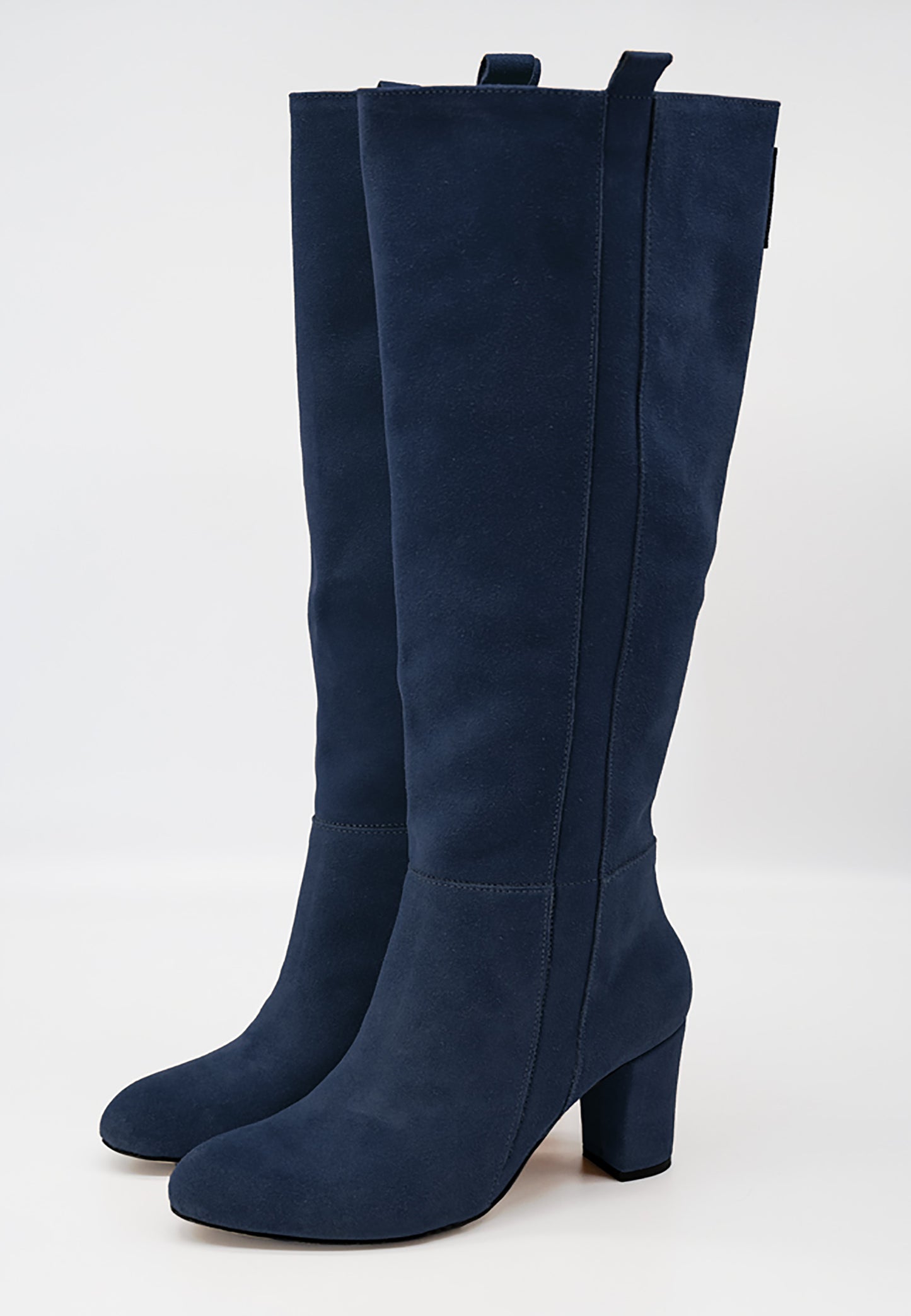 NAVY OVER-KNEE BOOTS